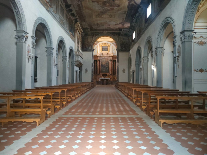 Interno della Chiesa di Santa Maria dei Pazzi in Borgo Pinti