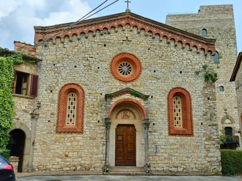 Nella Campagna Toscana a Vertine dove un tempo era il luogo era punto di riferimento religioso