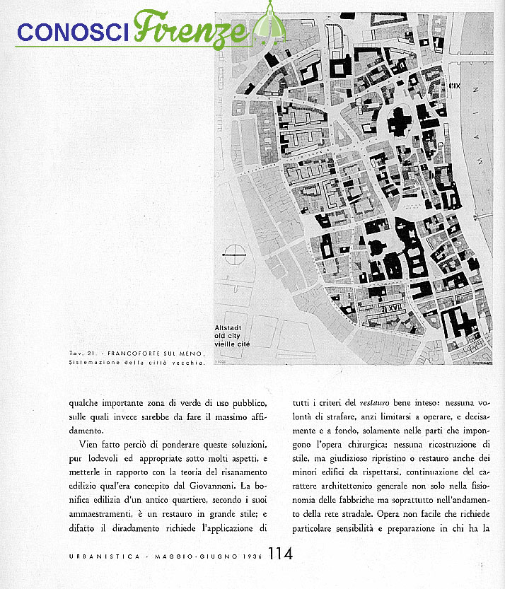Piano di risanamento della zona di Santa Croce 1935/1938