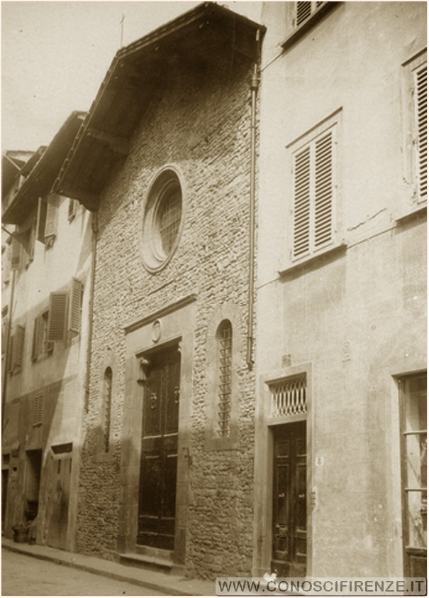 Santa Maria della Croce al Tempio in via San Giuseppe (giÃ  Via dei Malcontenti) a Firenze 1900 1910