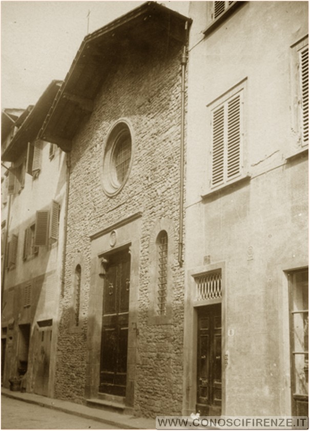 Santa Maria della Croce al Tempio in via San Giuseppe (già Via dei Malcontenti) a Firenze 1900 1910