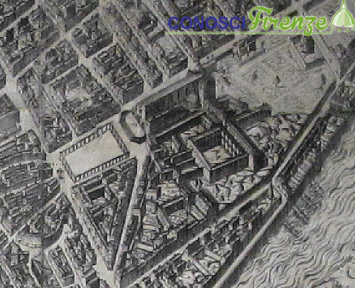 Piazza Santa croce mappa Buonsignori