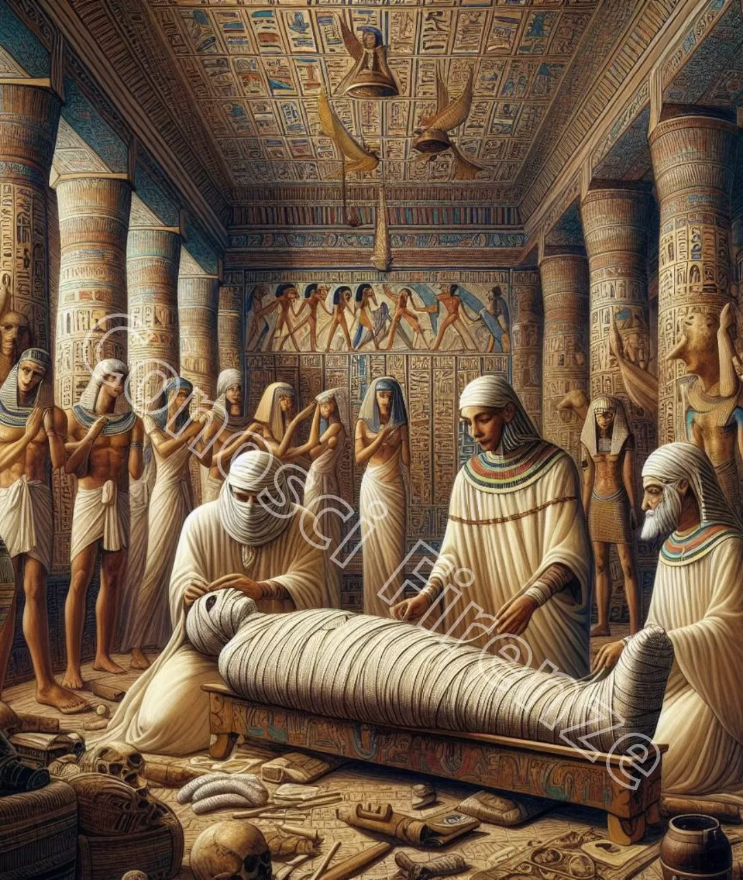 Questi tessuti servivano per creare vele, sacchi, abiti e persino le bende per le mummie