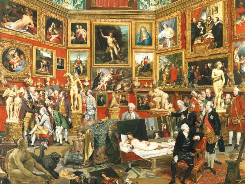 Johann Zoffany painted the Tribune