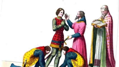 Vestizione di un Cavaliere