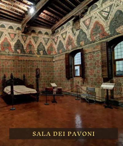 Sala dei Pavoni - casa torre medievale - stile