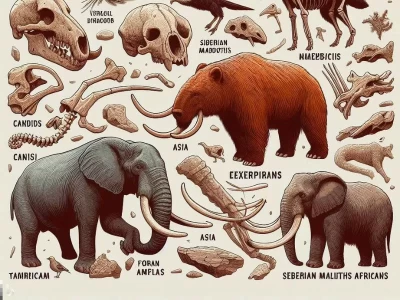 Mammut-siberiani-Uccelli-africani-Mammiferi